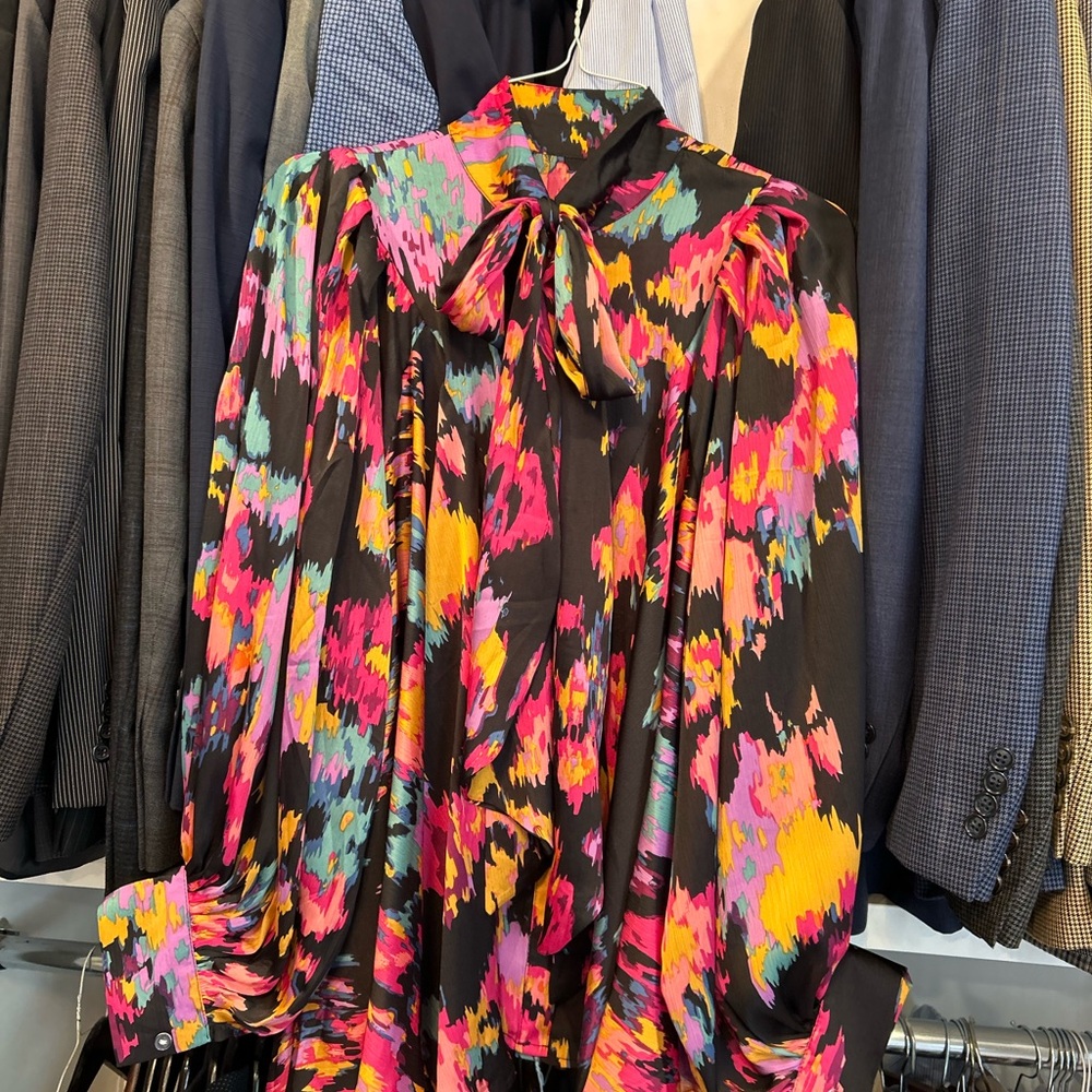 Vibrant Multicolor Women's Flowy Top